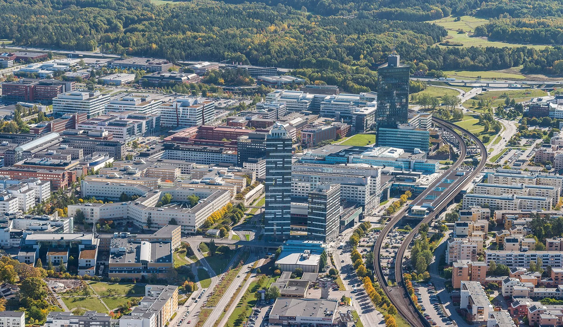 Kista - stadsvy