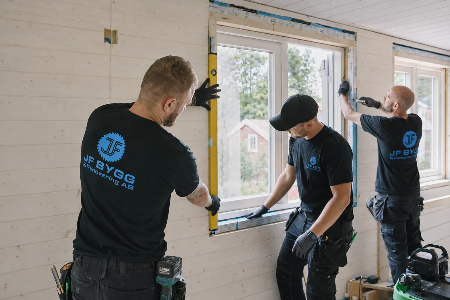 Fönstermontage av professionella hantverkare från JF Bygg & Renoviering